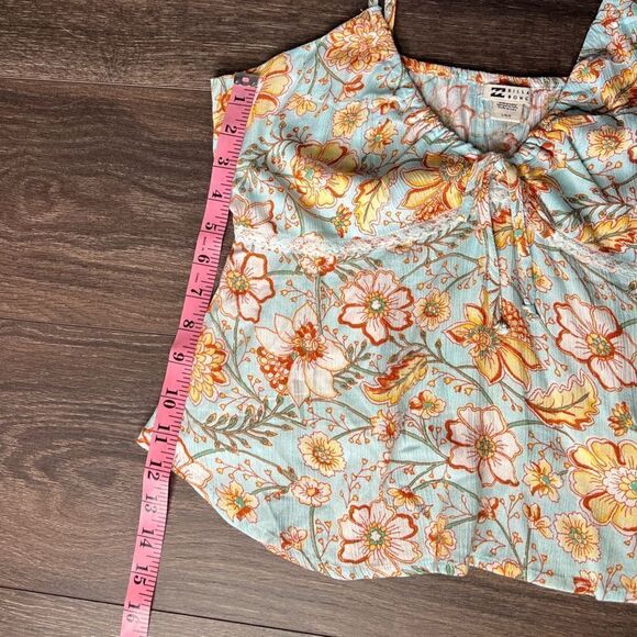 Billabong Just For You Cami Top, Adjustable Strap, Crop, Tropical. Large. NWT! - Picture 13 of 16